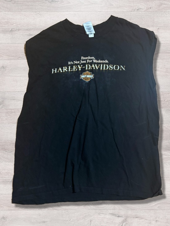 Harley-Davidson Other - Vintage Harley Davidson Motorcycles Double Sided Tank Top Ohio Biker XL